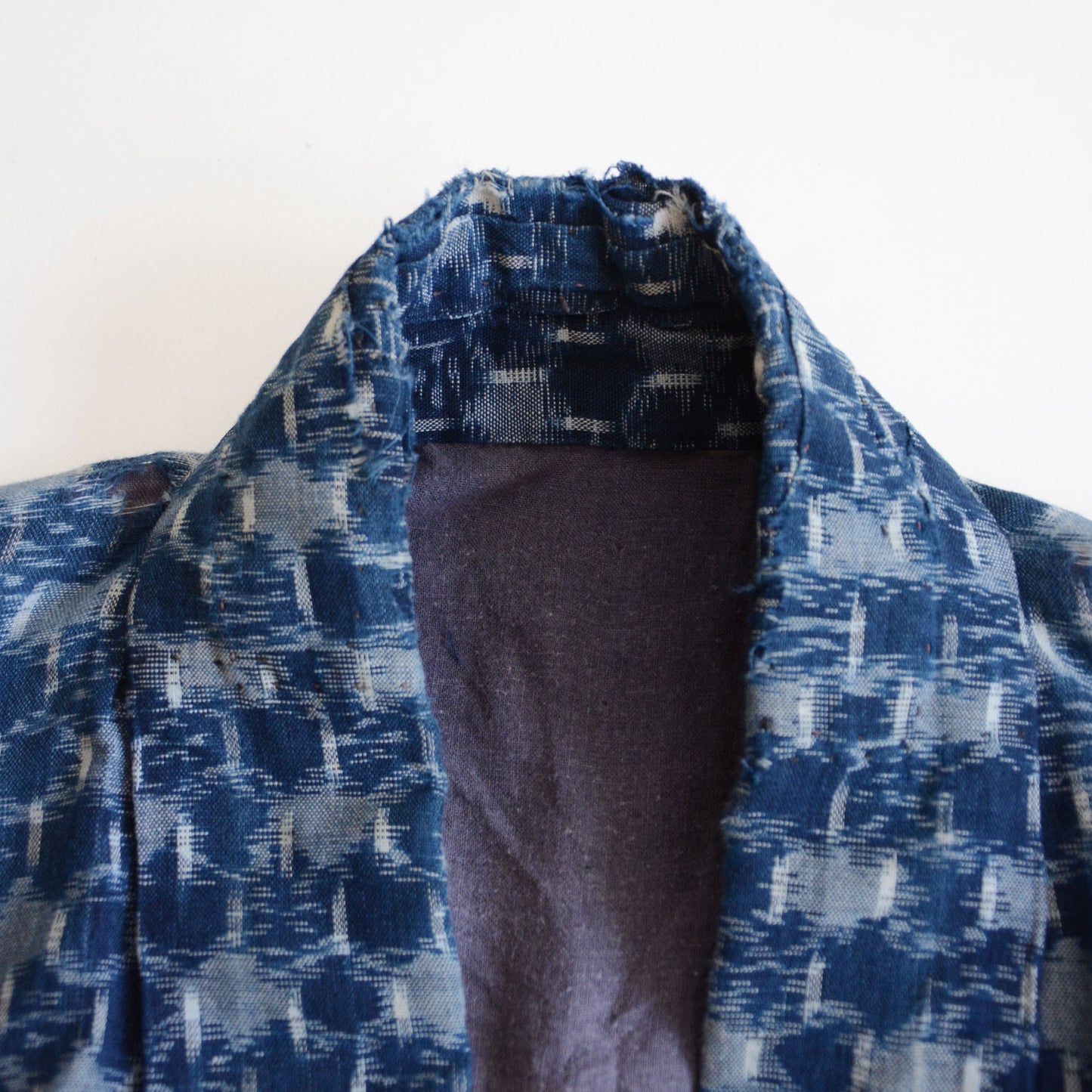 Boro Noragi Jacket Kimono Japanese Fabric Cotton Kasuri Vintage Indigo Crazy Patchwork