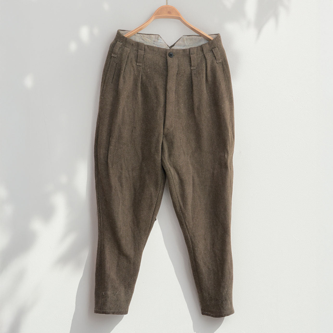 Vintage 1940s Japanese wool jodhpurs pants with tapered legs