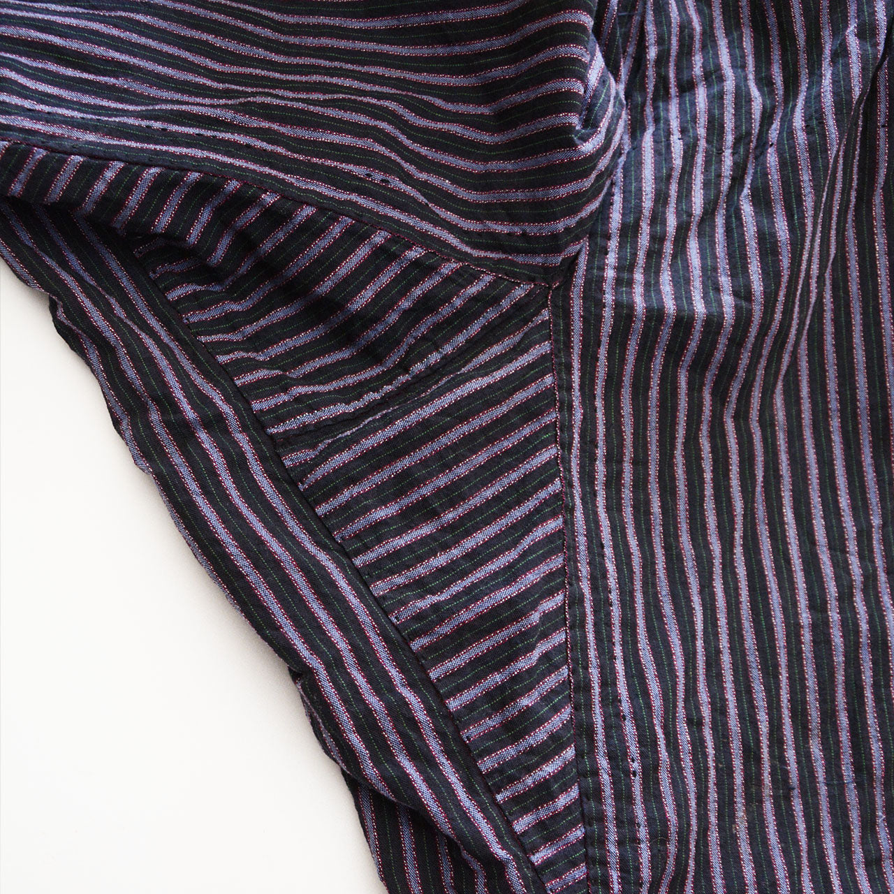 Double-knee stripe Monpe pants for agricultural and rural lifestyle