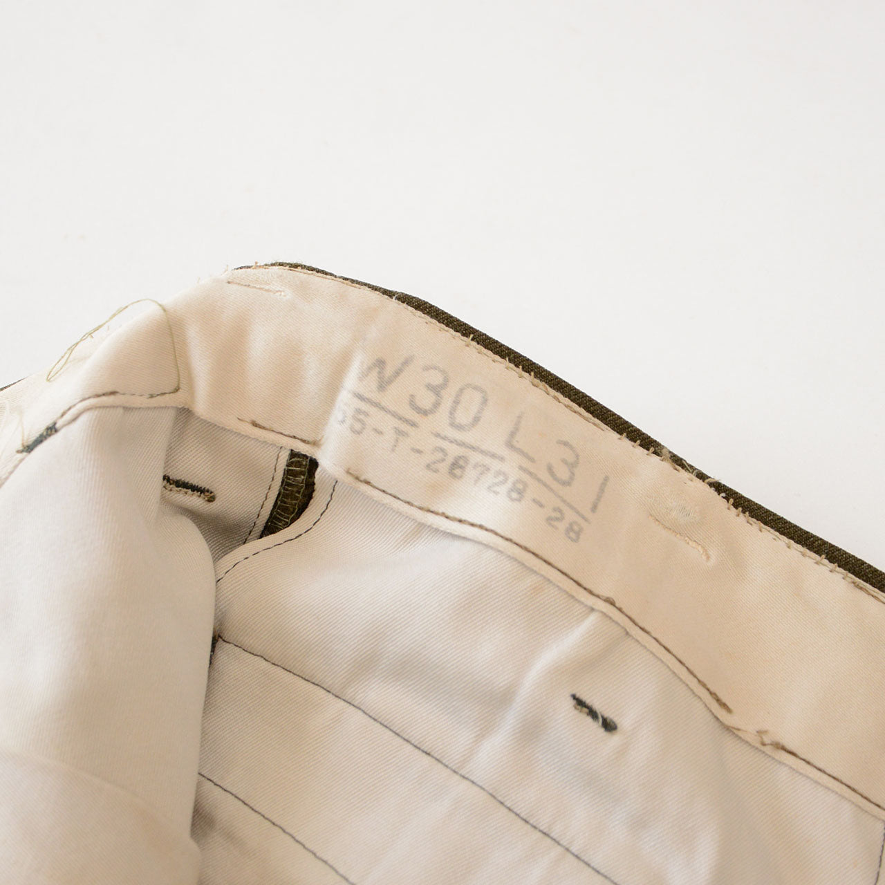 Rare US Army wool trousers supplied to postwar Japan