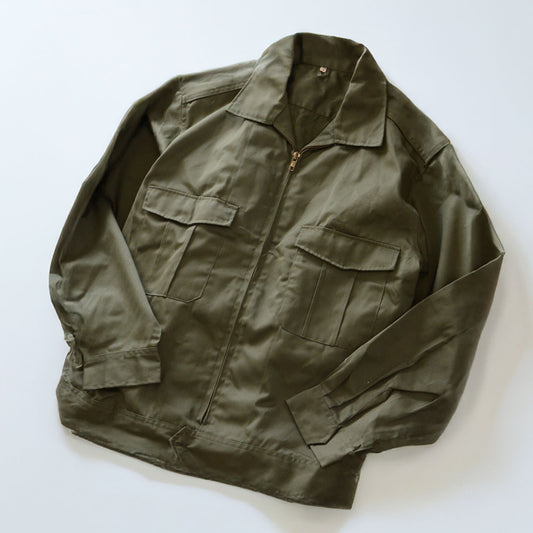 1970s olive drab vintage work jacket