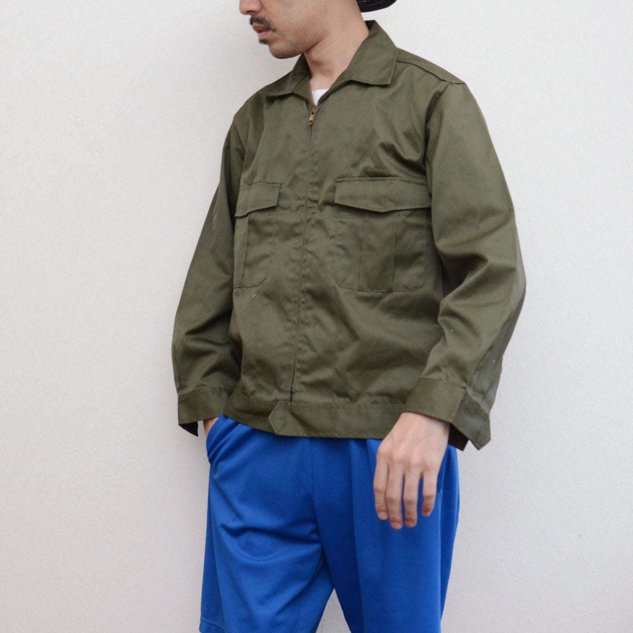 vintage olive jacket styled with modern taste