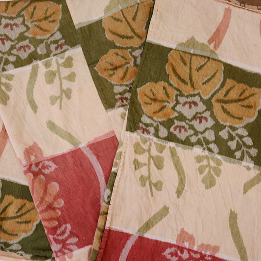 japanese fabric vintage cotton floral pattern futon cover unravel