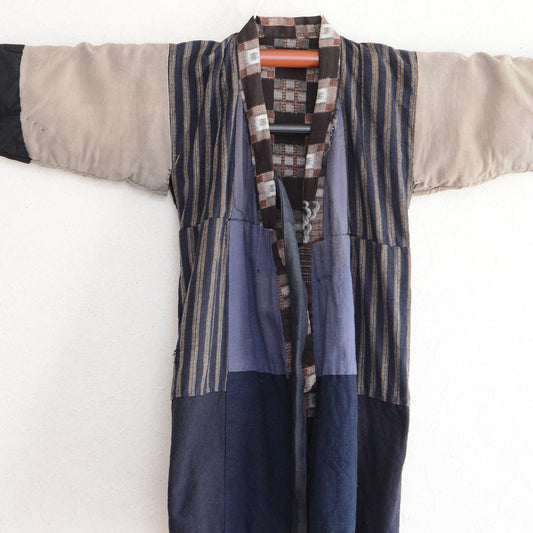 Kids Kimono Antique Japanese Fabric Cotton Vintage Boro Crazy Pattern & Kasuri
