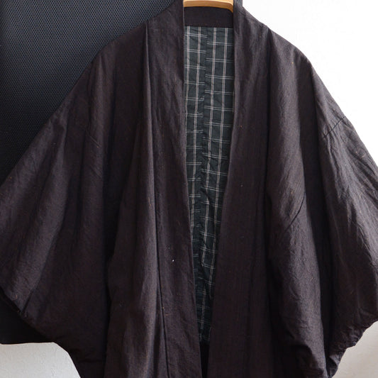 Haori Kimono Japanese For Men Jacket Cotton Fabric Indigo Dyed Stripe