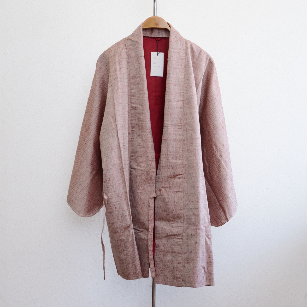 Japanese vintage silk haori jacket from the 1970s, deadstock