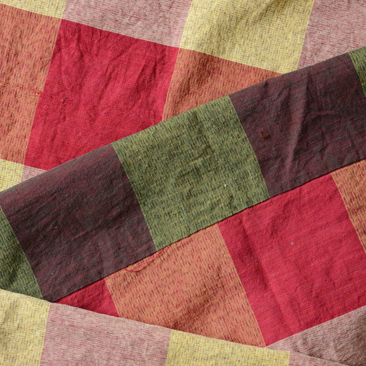 japanese fabric vintage cotton checkered pattern futon cover textile cloth