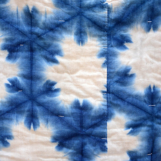 Shibori Fabric Japan Vintage Cotton Textile Cushion Zabuton