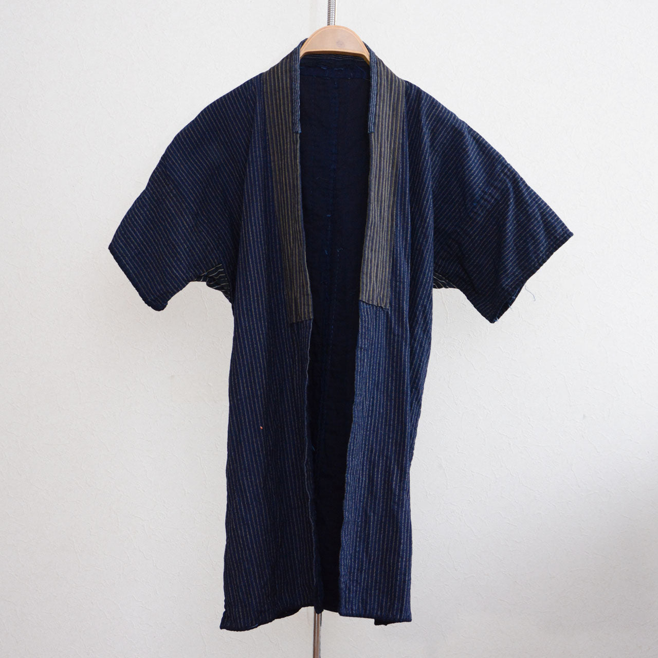 Vintage Japanese Noragi Jacket with Bold Sashiko Stitching