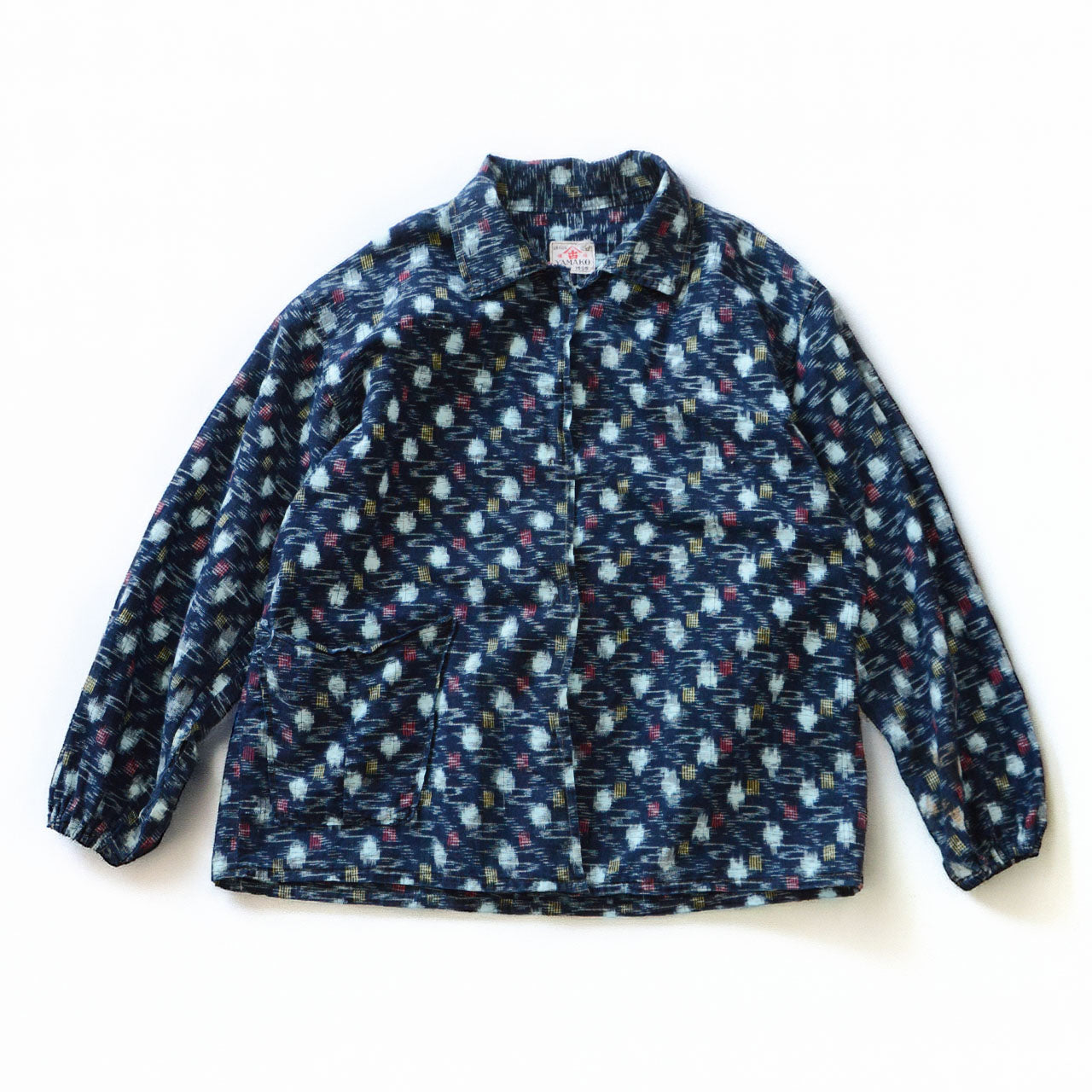 YAMAKO indigo Bingo Kasuri vintage jacket, Japan, 1950s-60s