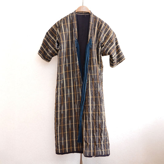 Boro Hanten Padded Children's Kimono Japanese Fabric Vintage Aizome Cord