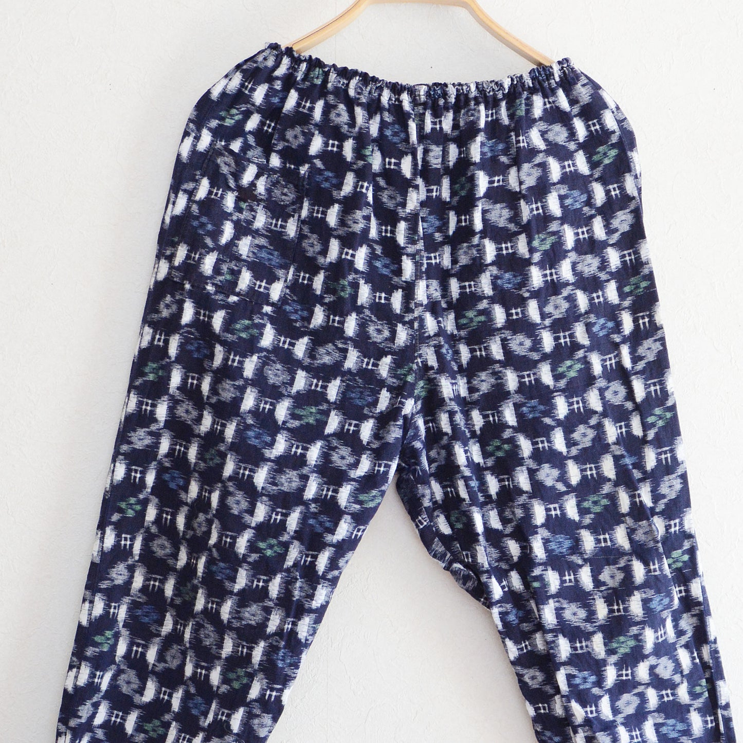 Monpe Pants Noragi Japanese Fabric Cotton Vintage Kasuri Pattern