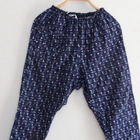 Monpe Pants Noragi Japanese Fabric Vintage Kasuri Pattern
