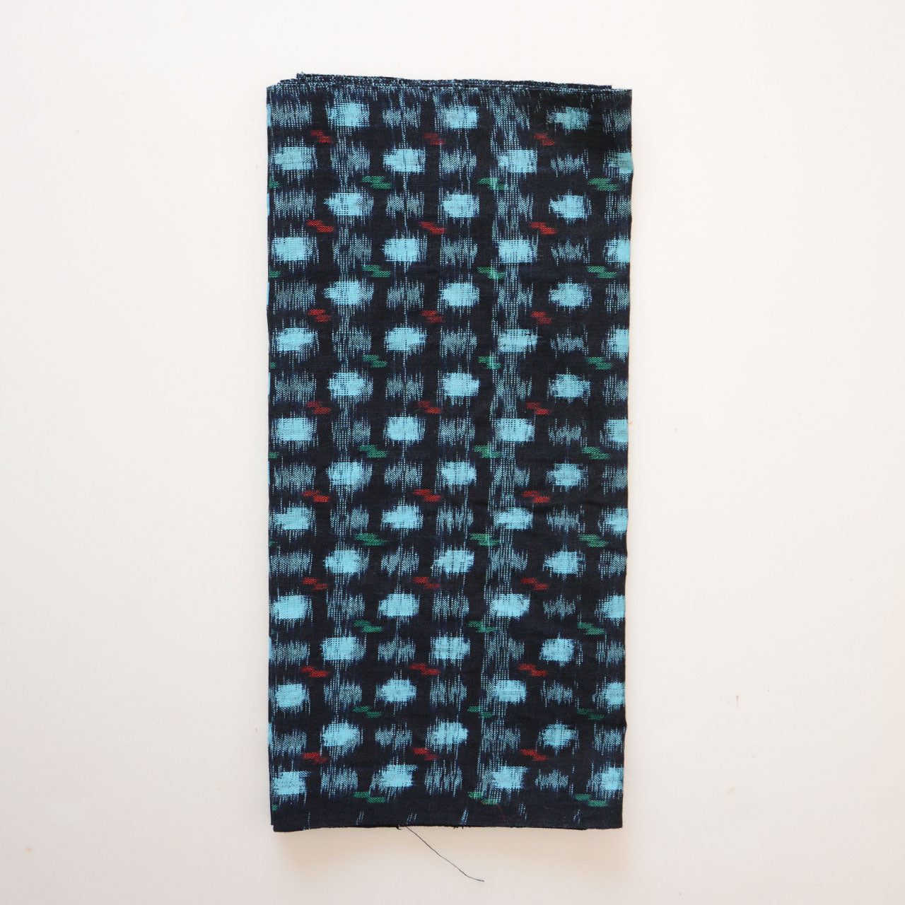 intage indigo kasuri fabric from mid-Showa Japan, unused cotton textile for crafting or interior decor