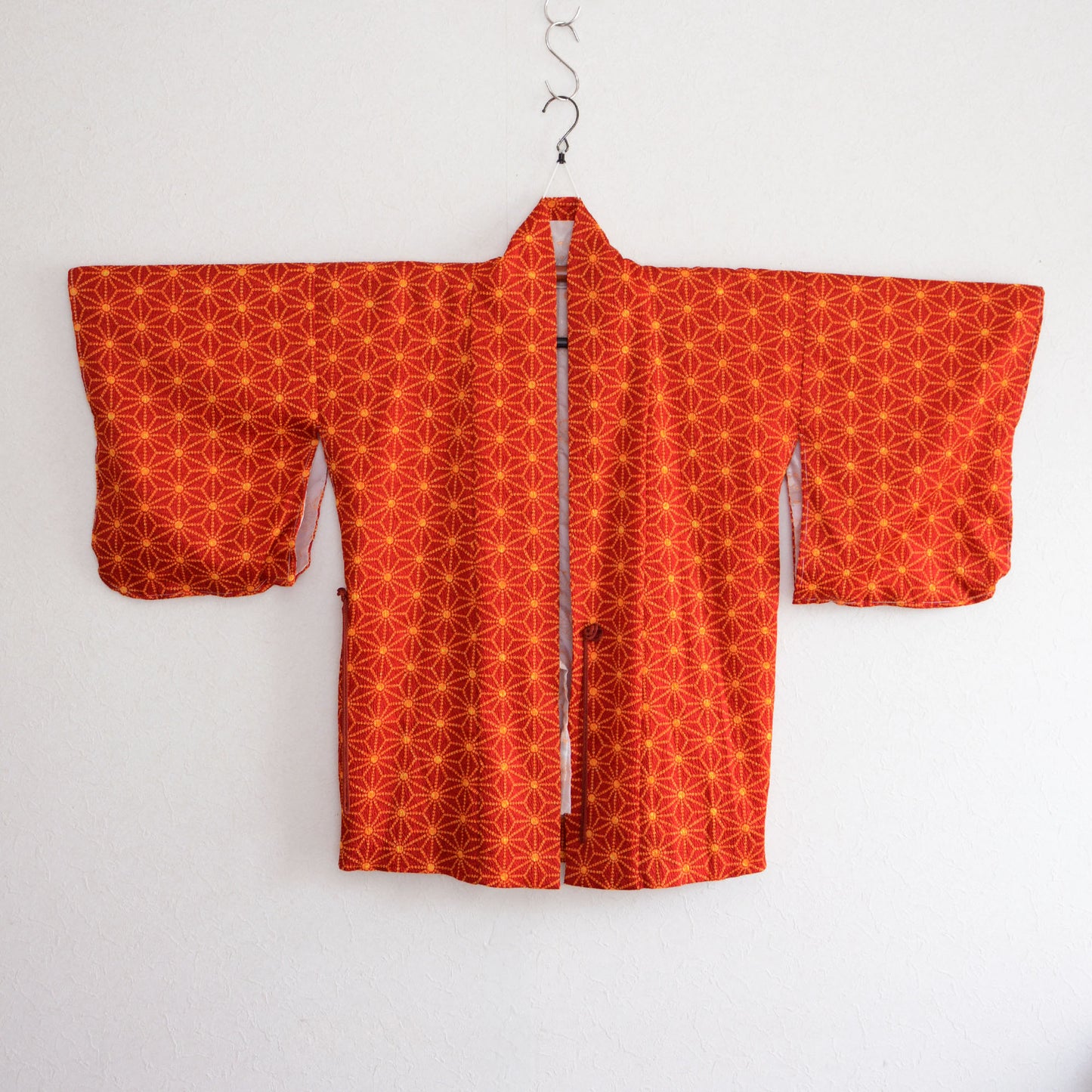 Haori Shibori Antique Kimono Jacket Women Asanoha Pattern Japan Vintage Made in Japan