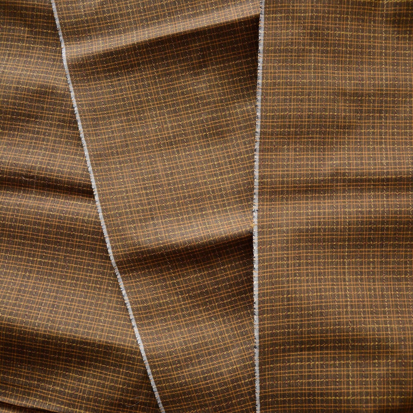 japanese fabric vintage cotton textile checkered pattern deadstock A2