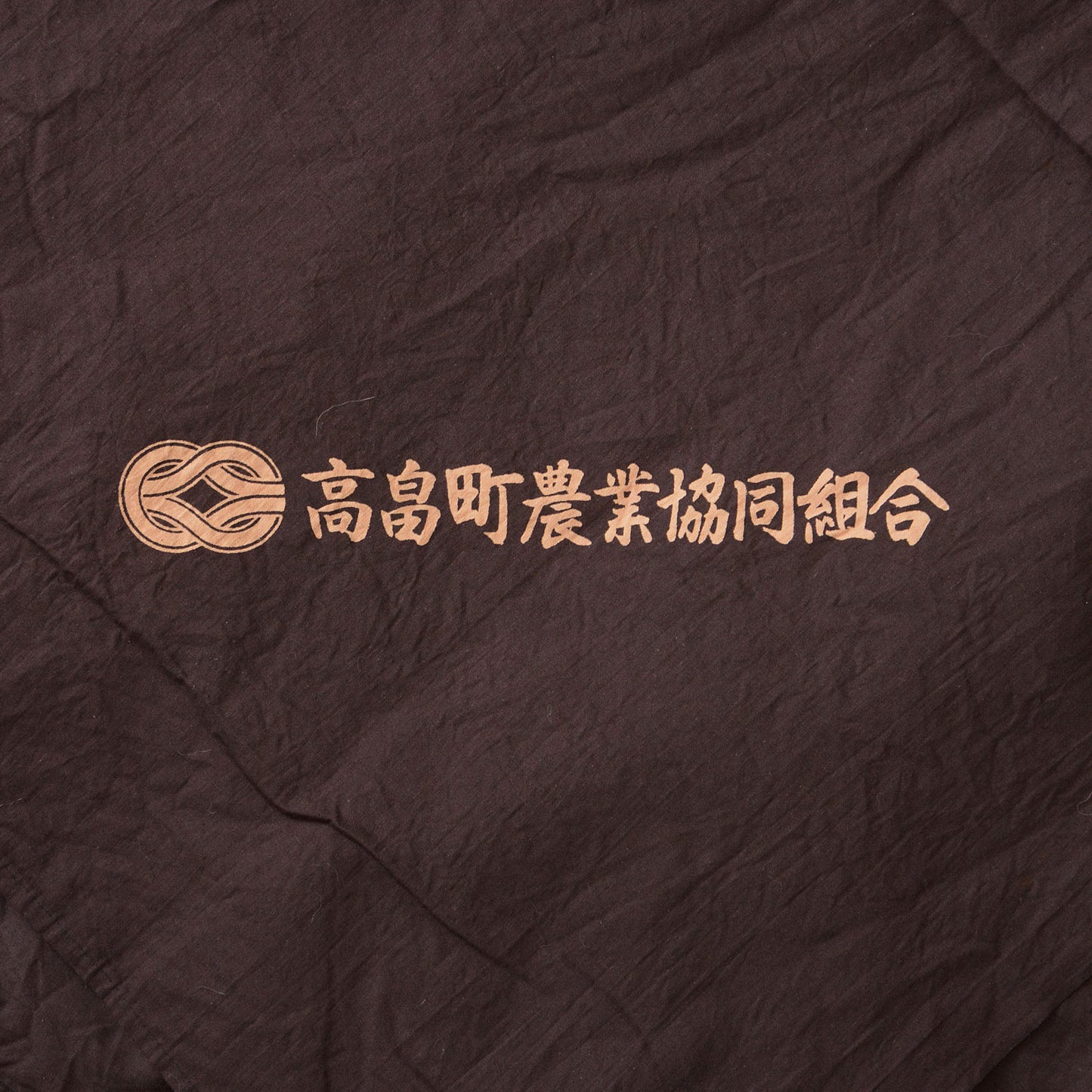 Vintage Japanese furoshiki cloth with kanji characters