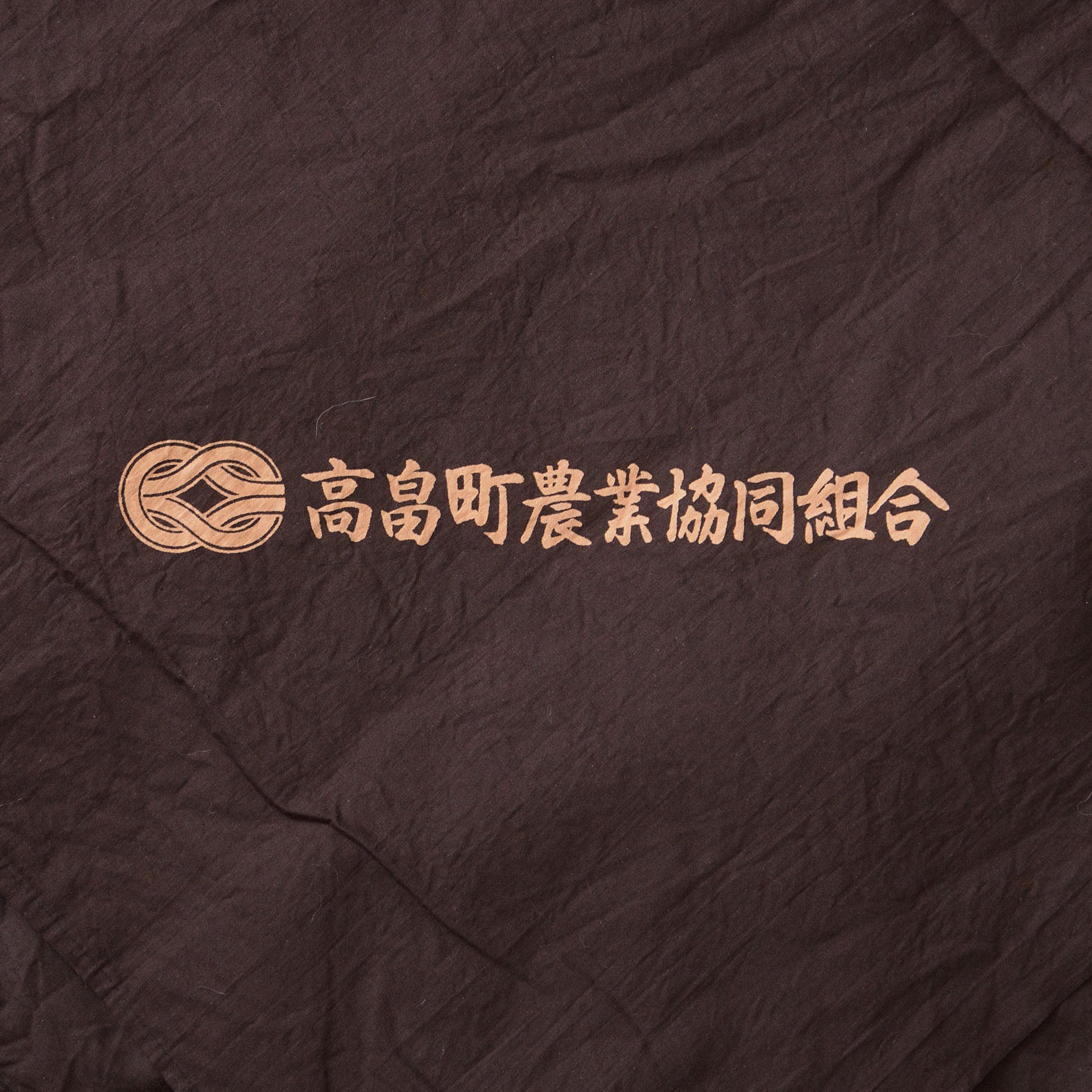 Vintage Japanese furoshiki cloth with kanji characters