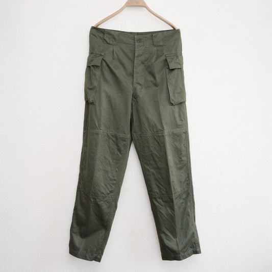 Vintage Japanese Type 65 military work pants in olive drab cotton blend