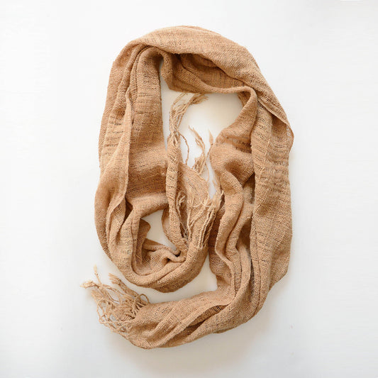 japanese fabric vintage scarf cotton hemp natural color