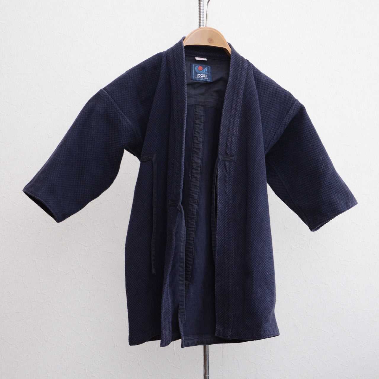 Vintage Japanese sashiko cotton kendo jacket ideal for upcycling and crafts
