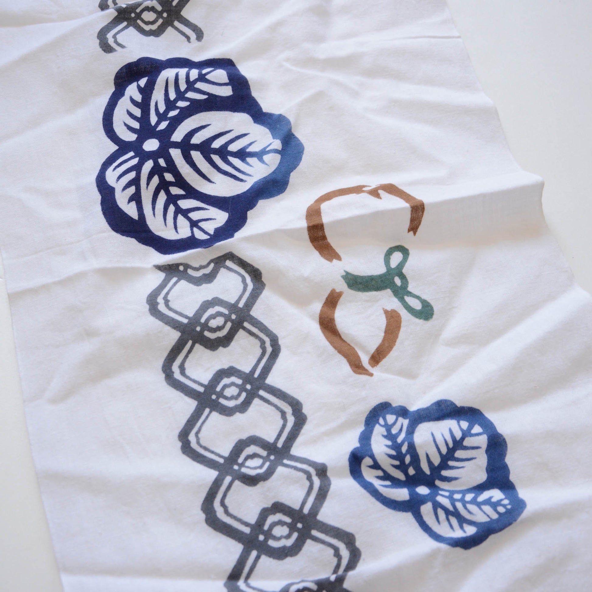 A tenugui towel with a wonderful Japanese pattern design
