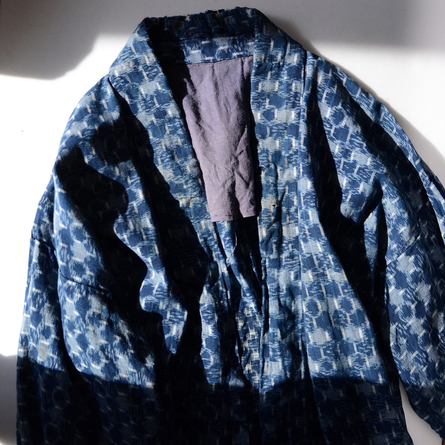 Boro Noragi Jacket Kimono Japanese Fabric Cotton Kasuri Vintage Indigo Crazy Patchwork