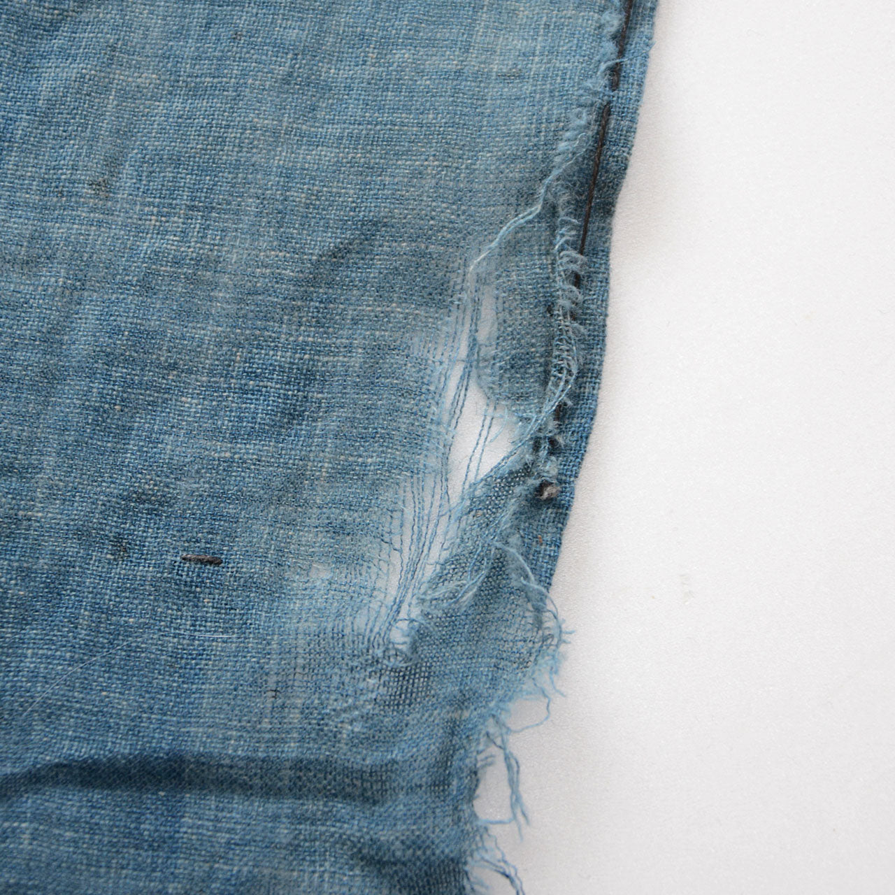 Antique indigo textile pieces for sashiko and crafts