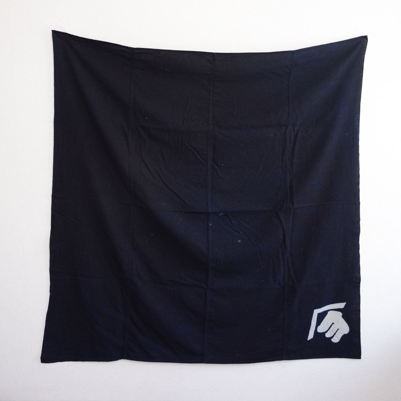 Taisho–Showa era indigo cotton wrapping cloth from Japan