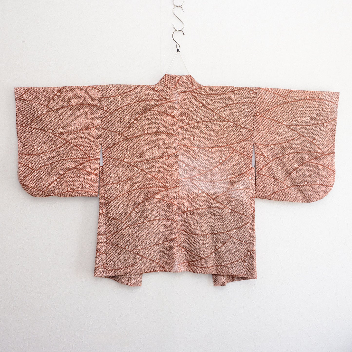 Shibori-style print haori kimono Retro modern Japanese pattern Japan vintage for women