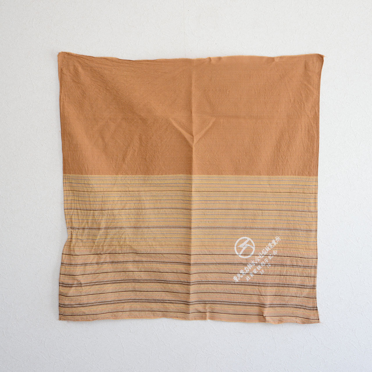 Vintage Japanese wrapping cloth from the Showa era, ideal for reuse, upcycling, or retro decor
