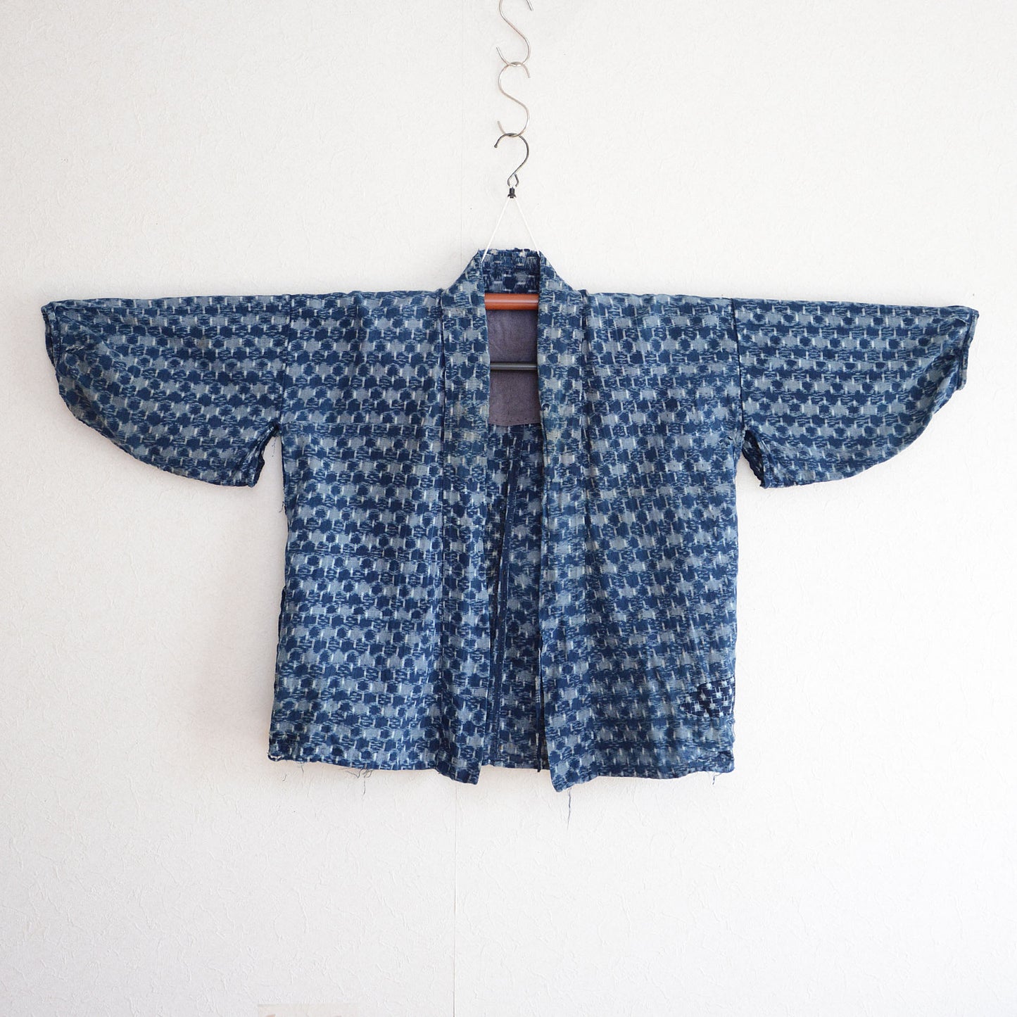 Boro Noragi Jacket Kimono Japanese Fabric Cotton Kasuri Vintage Indigo Crazy Patchwork
