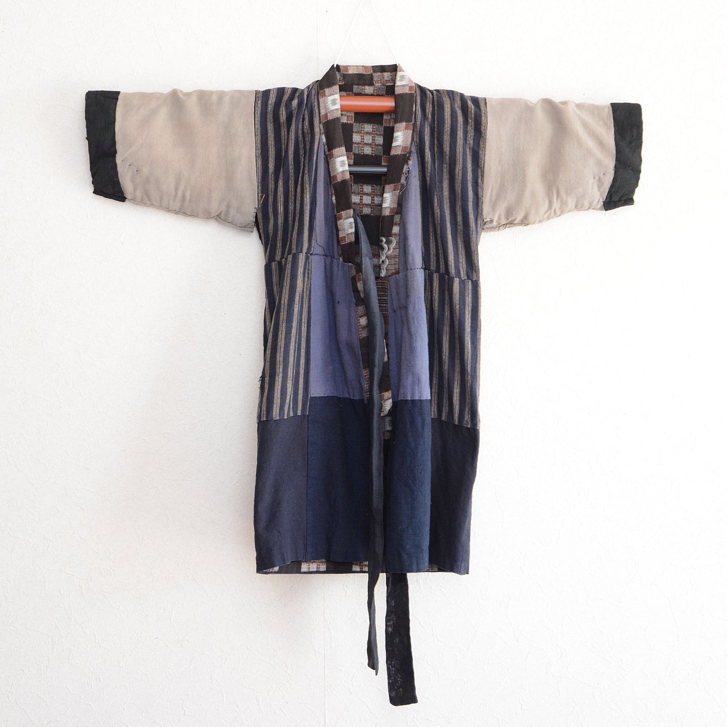 Kids Kimono Antique Japanese Fabric Cotton Vintage Boro Crazy Pattern & Kasuri