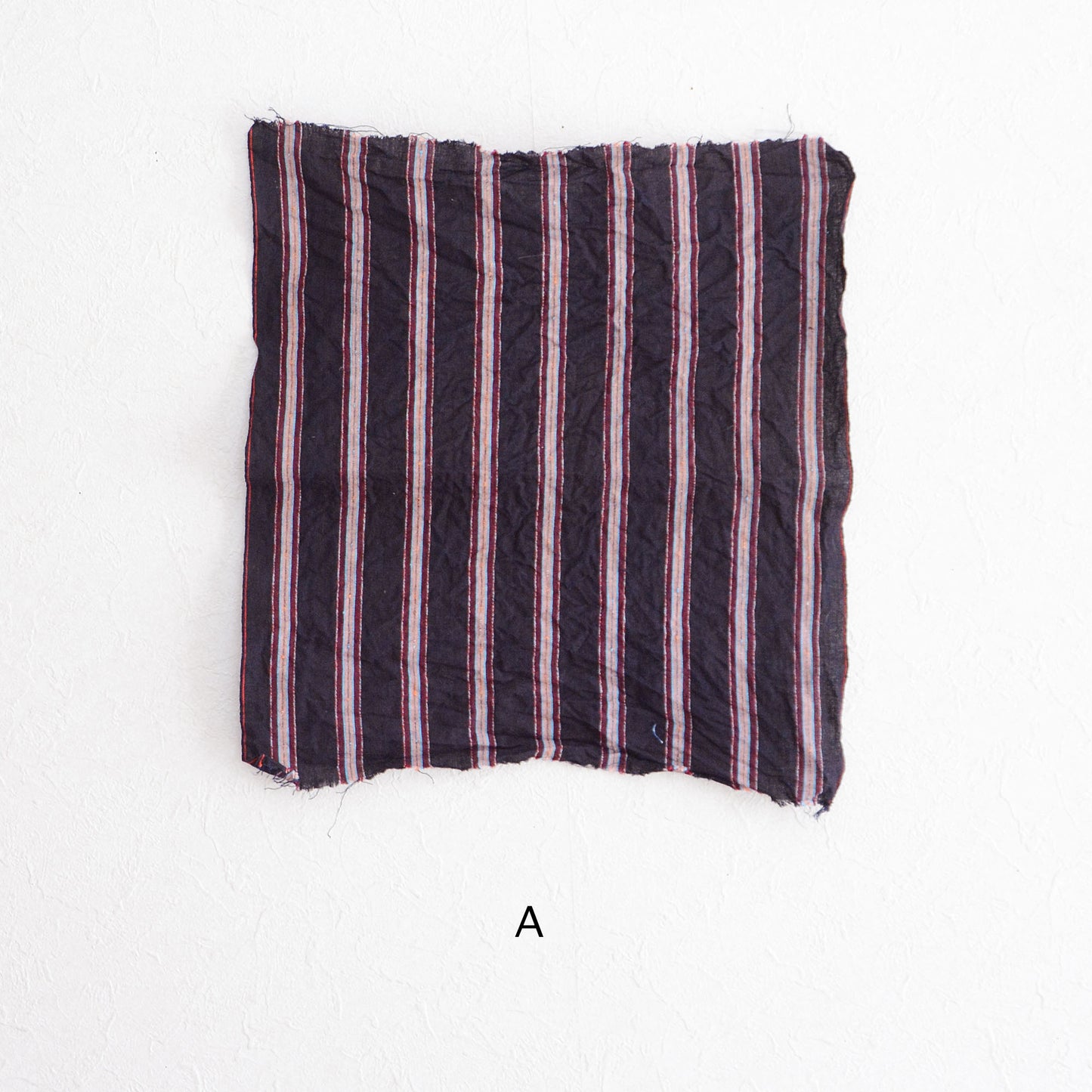 Vintage Japanese Fabric Scraps Set Cotton Stripe Pattern Vintage B9