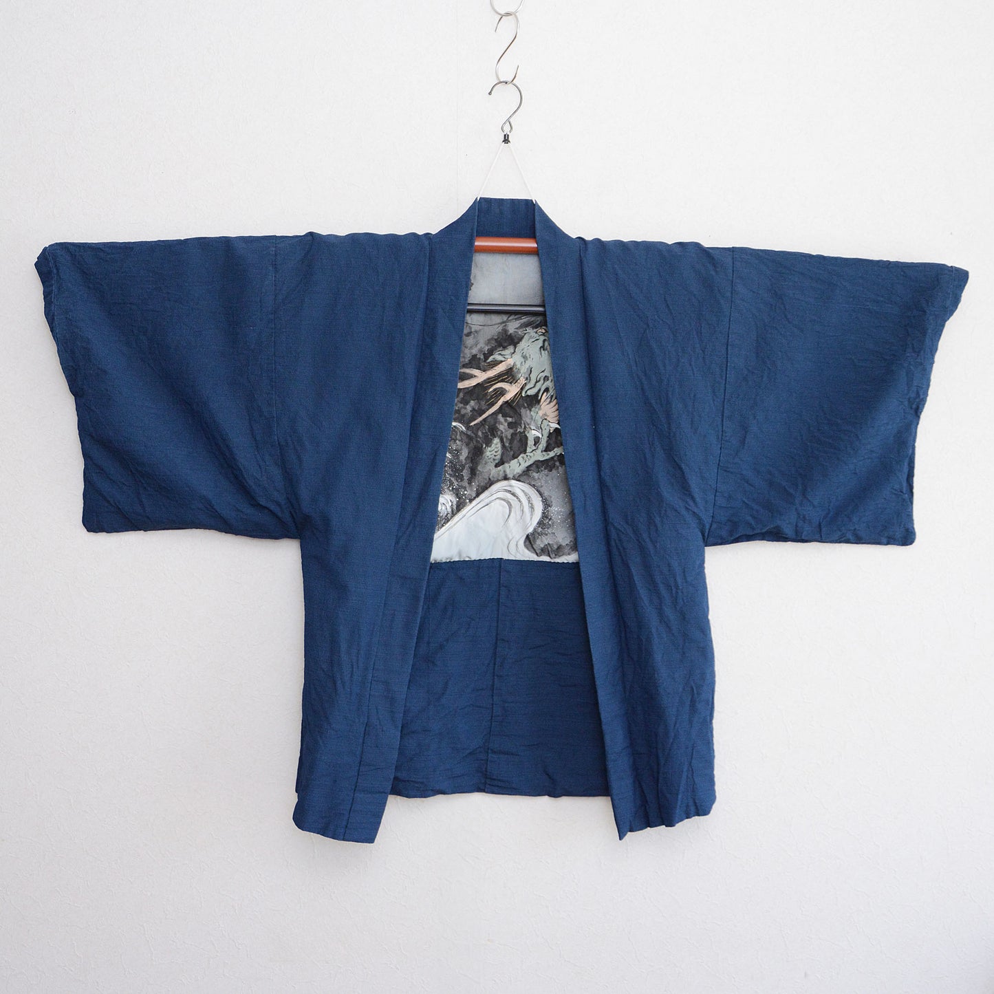 Haori Kimono Japanese For Men Vintage Jacket Dragon Painting