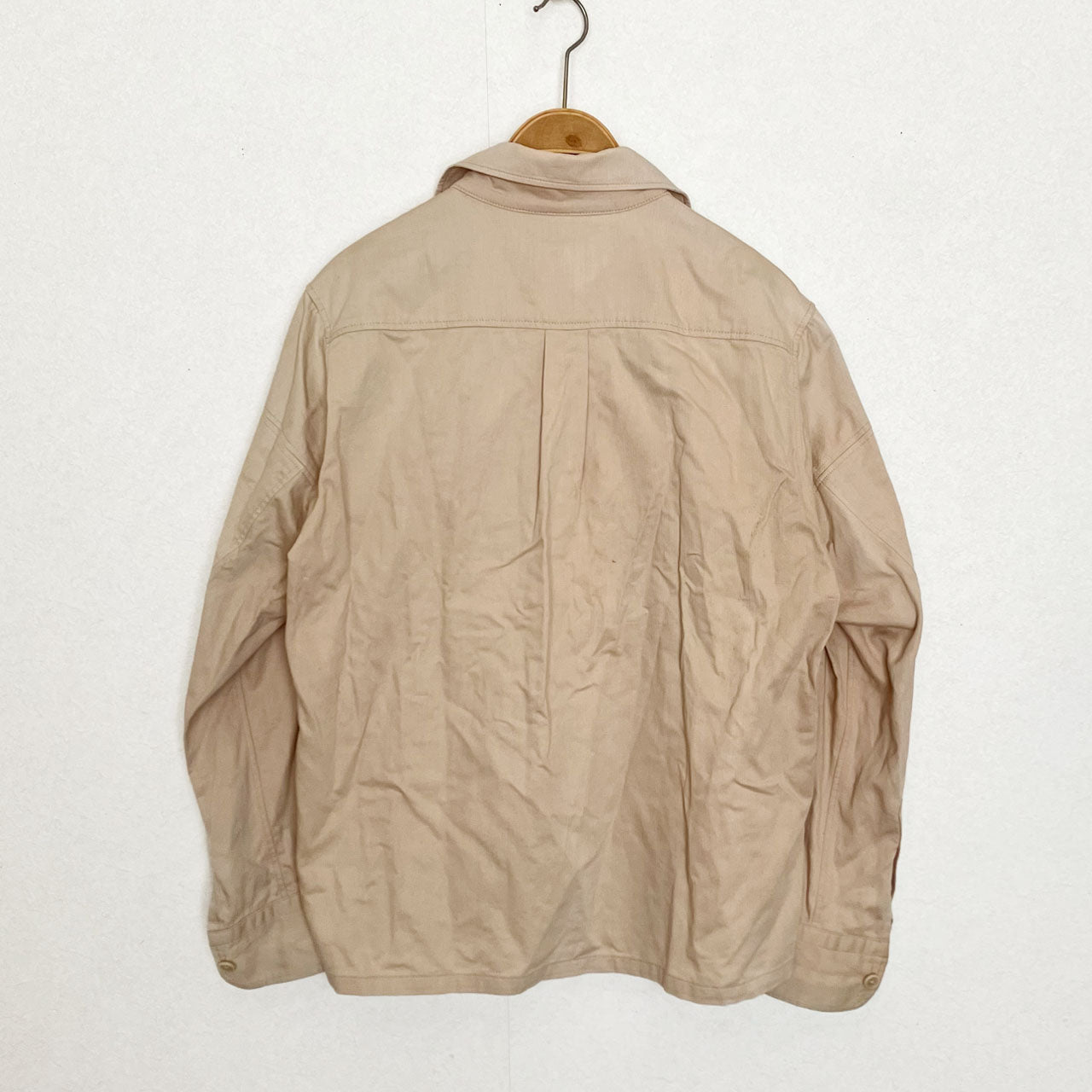 Men’s J.PRESS beige shirt jacket
