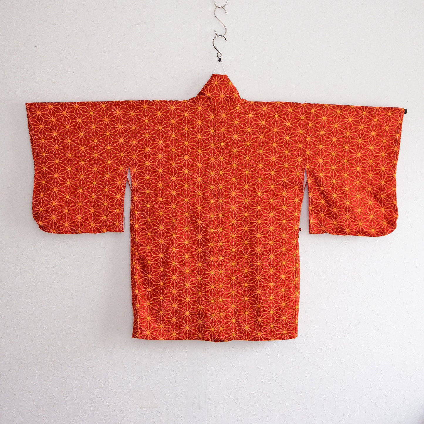 Haori Shibori Antique Kimono Jacket Women Asanoha Pattern Japan Vintage Made in Japan