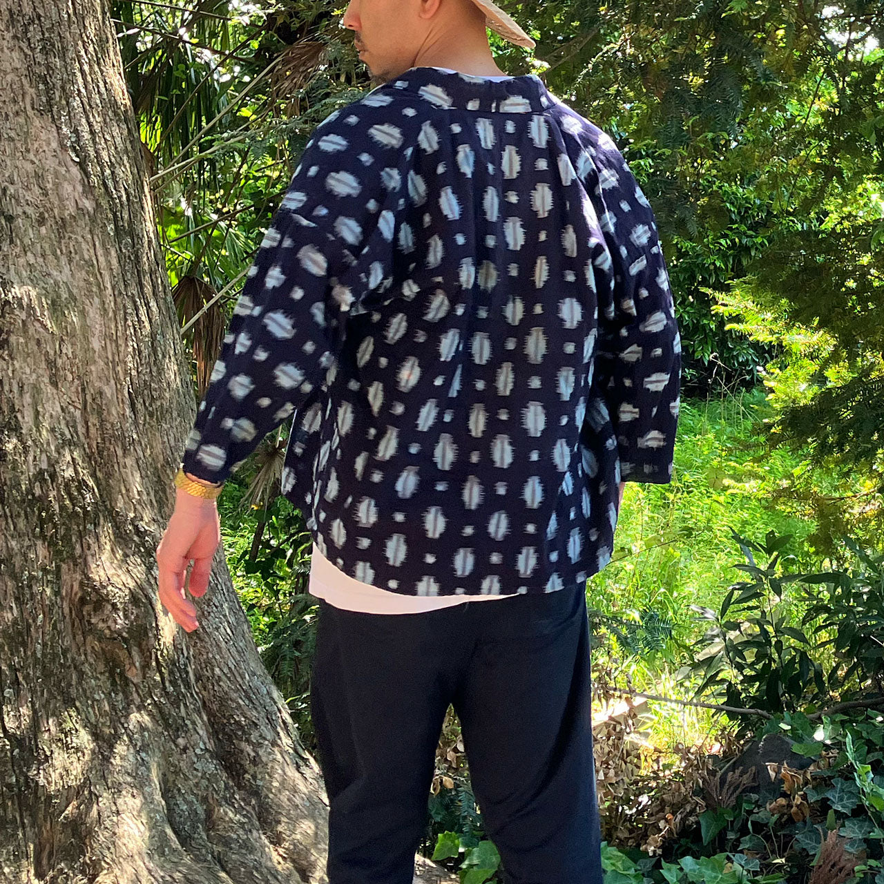 Antique Japanese work kimono cotton