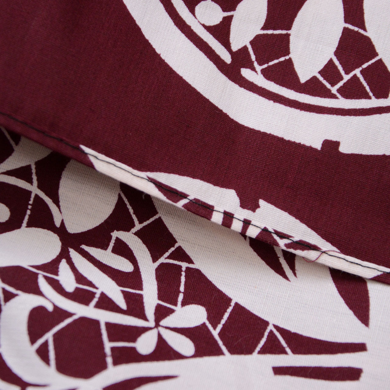 Traditional Japanese wrapping cloth featuring stylized floral crests