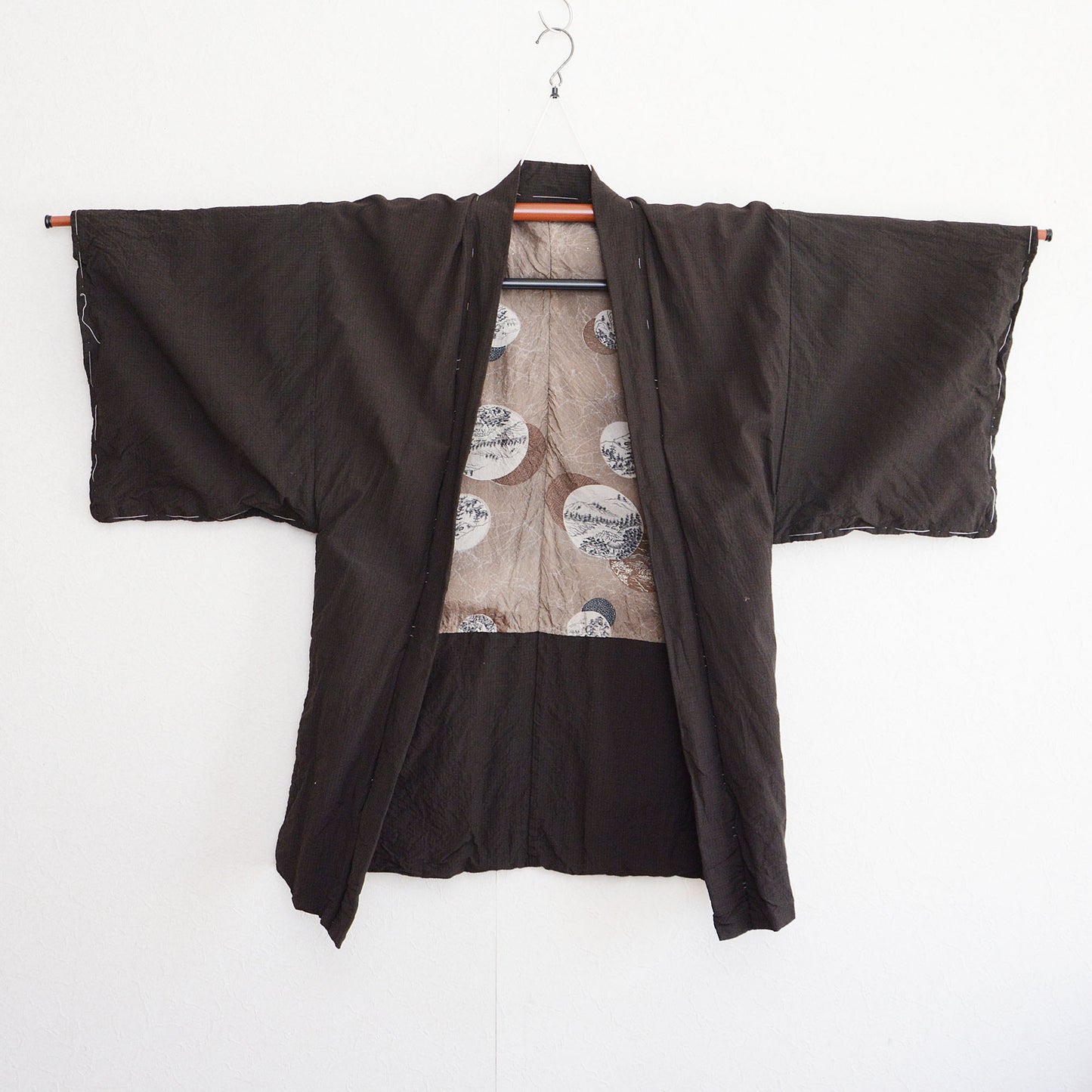 Japanese Vintage Men's Haori | Exquisite Lining Design × Modern Kimono Style