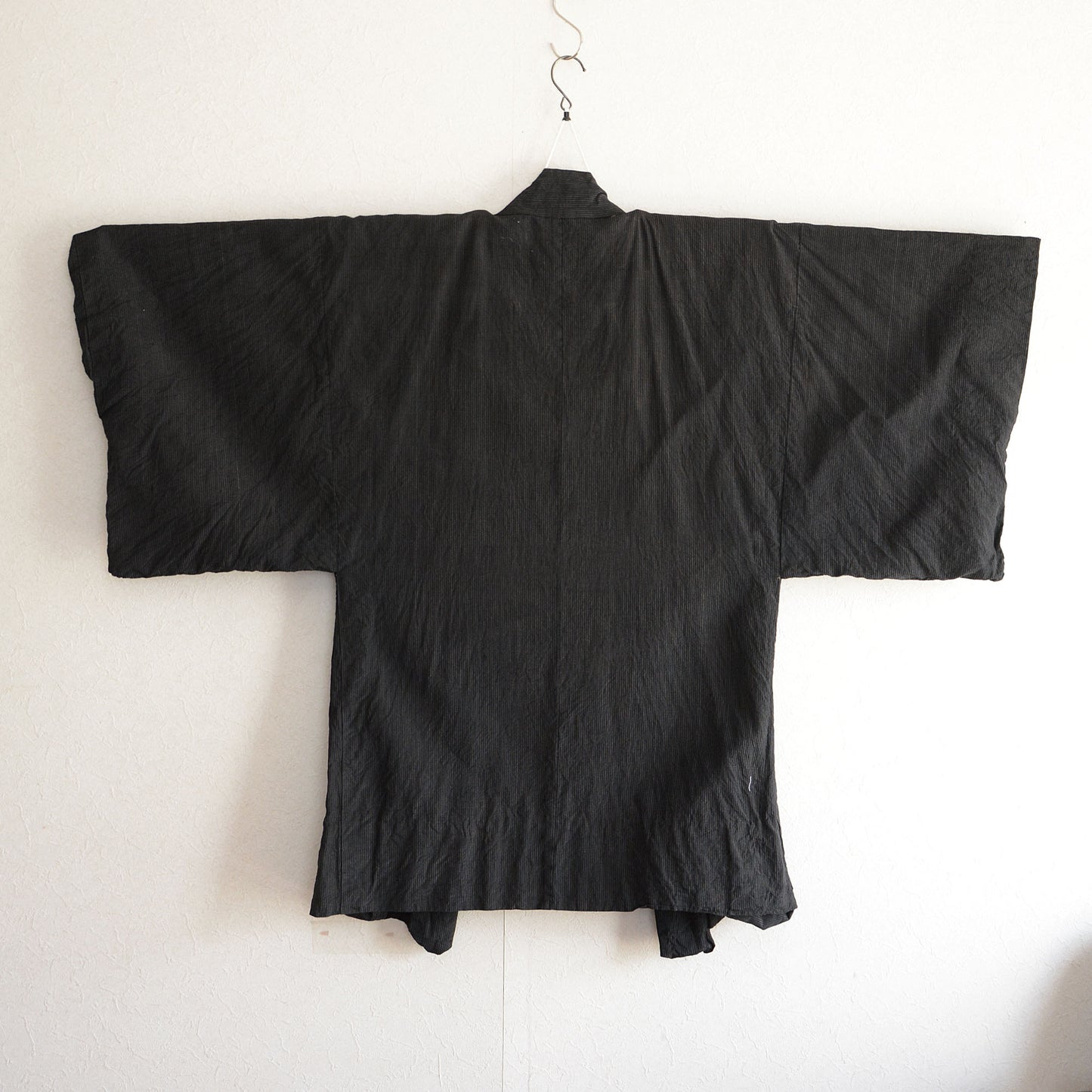 Haori Jacket Men Kimono Japanese Fabric Cotton Vintage Pinstripe Pattern