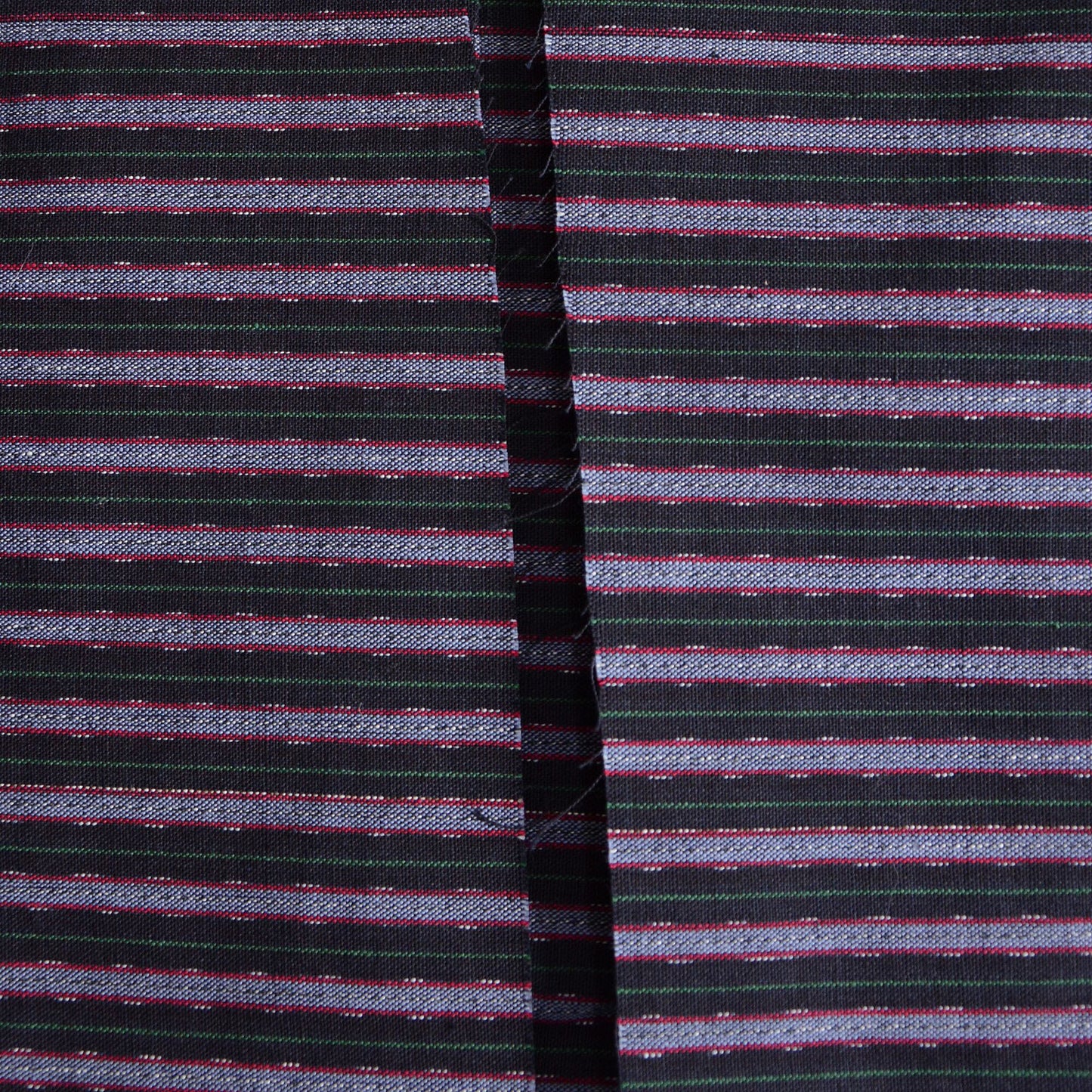 Japanese Fabric Scraps Cotton Stripe Pattern Vintage Set of 6