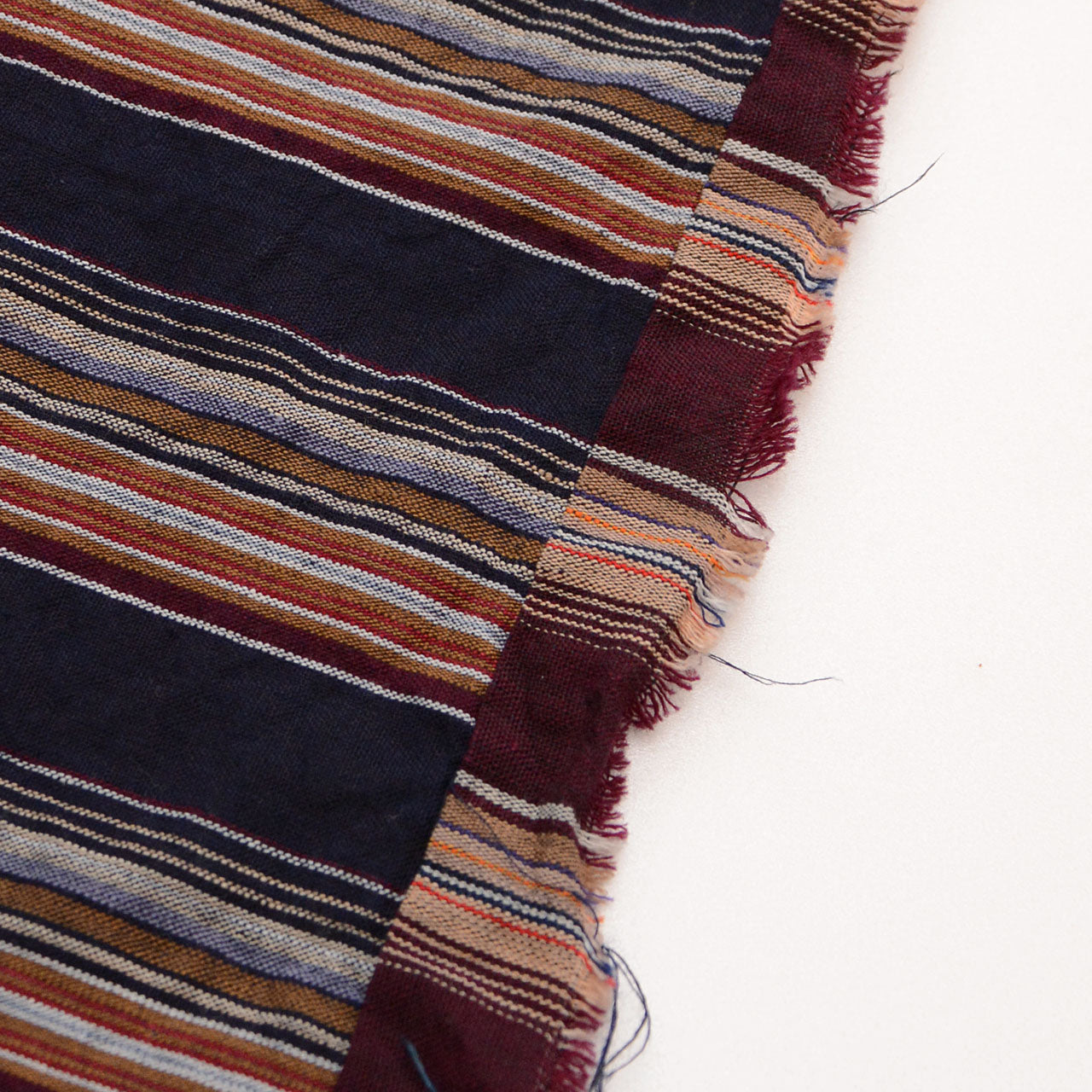 5-piece bundle of recycled Japanese striped cotton fabric for crafting