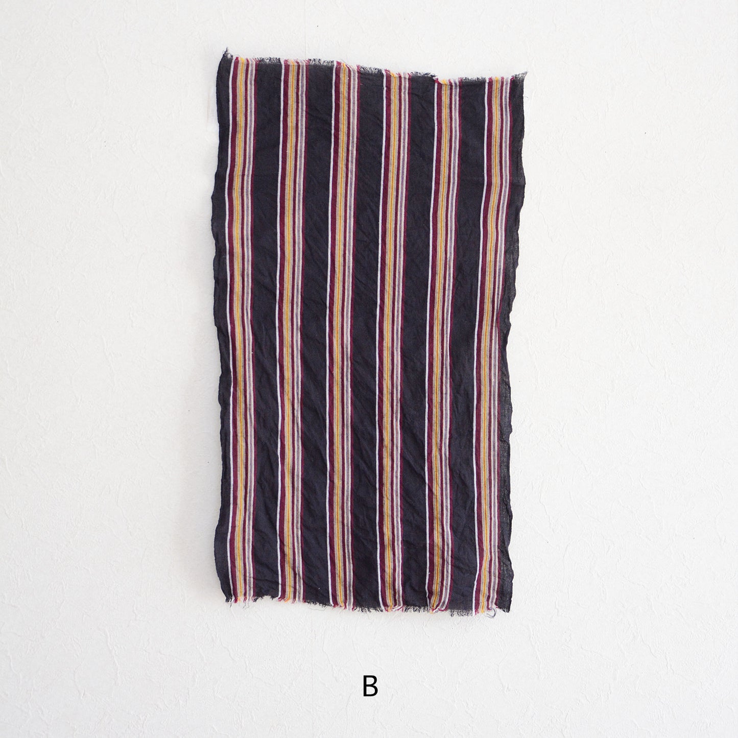 Japanese Fabric Scraps Set Cotton Stripe Pattern Vintage B3