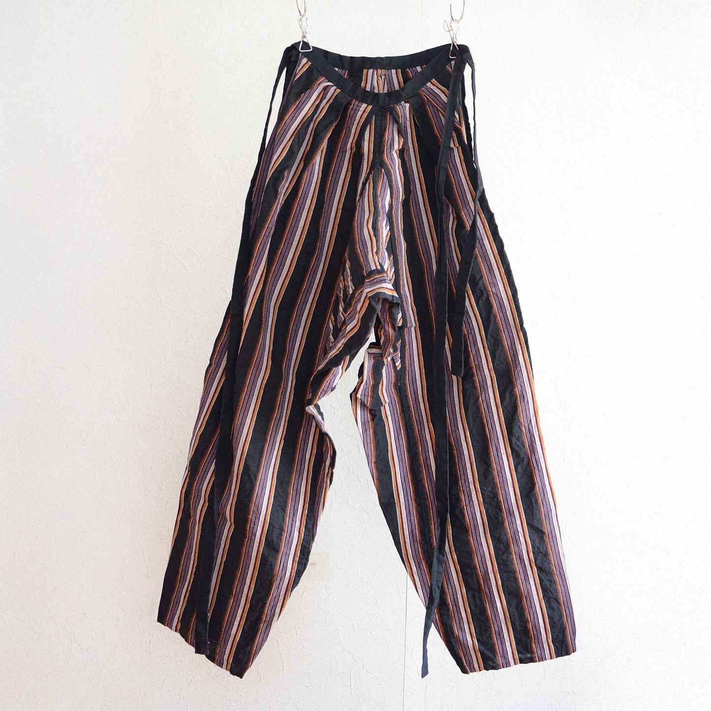 Monpe Pants Noragi Japanese Fabric Cotton Stripe Pattern Vintage