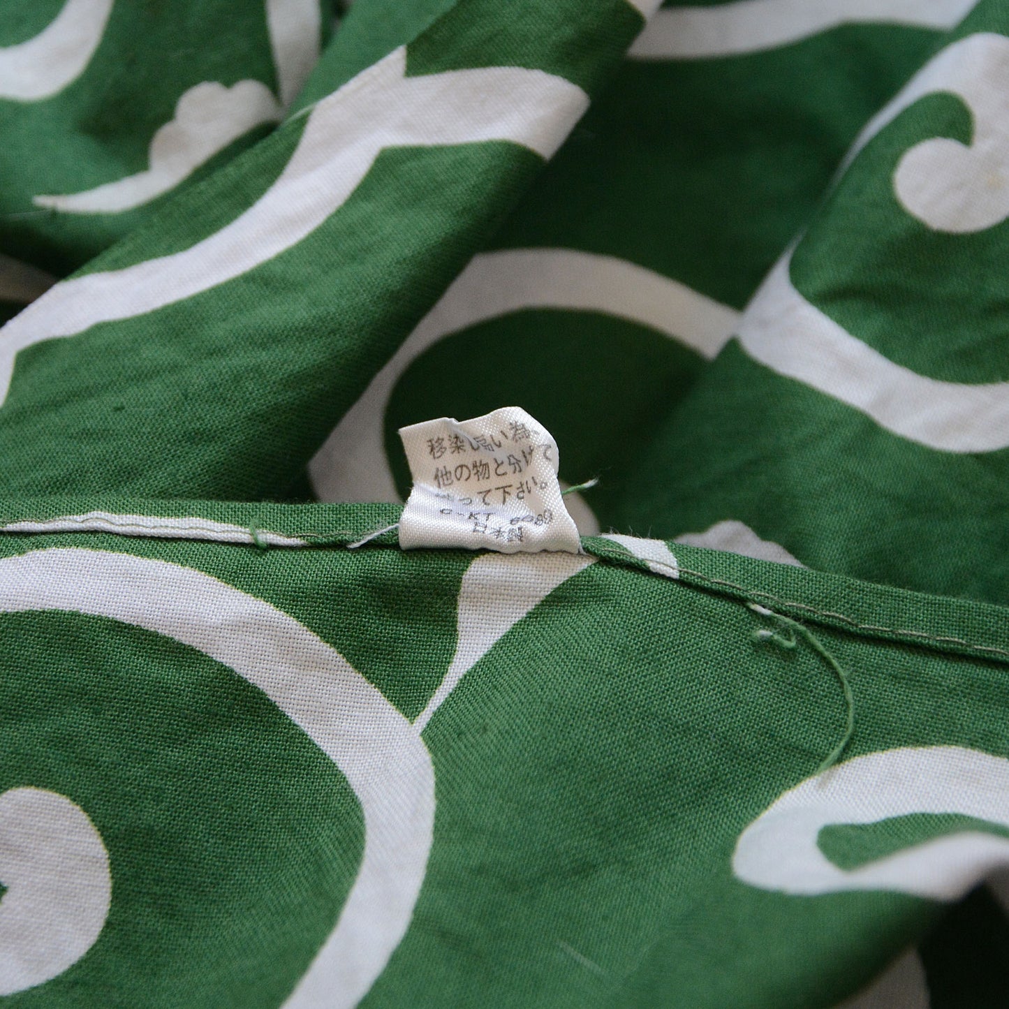 Japanese furoshiki with classic karakusa pattern for gifts and crafts