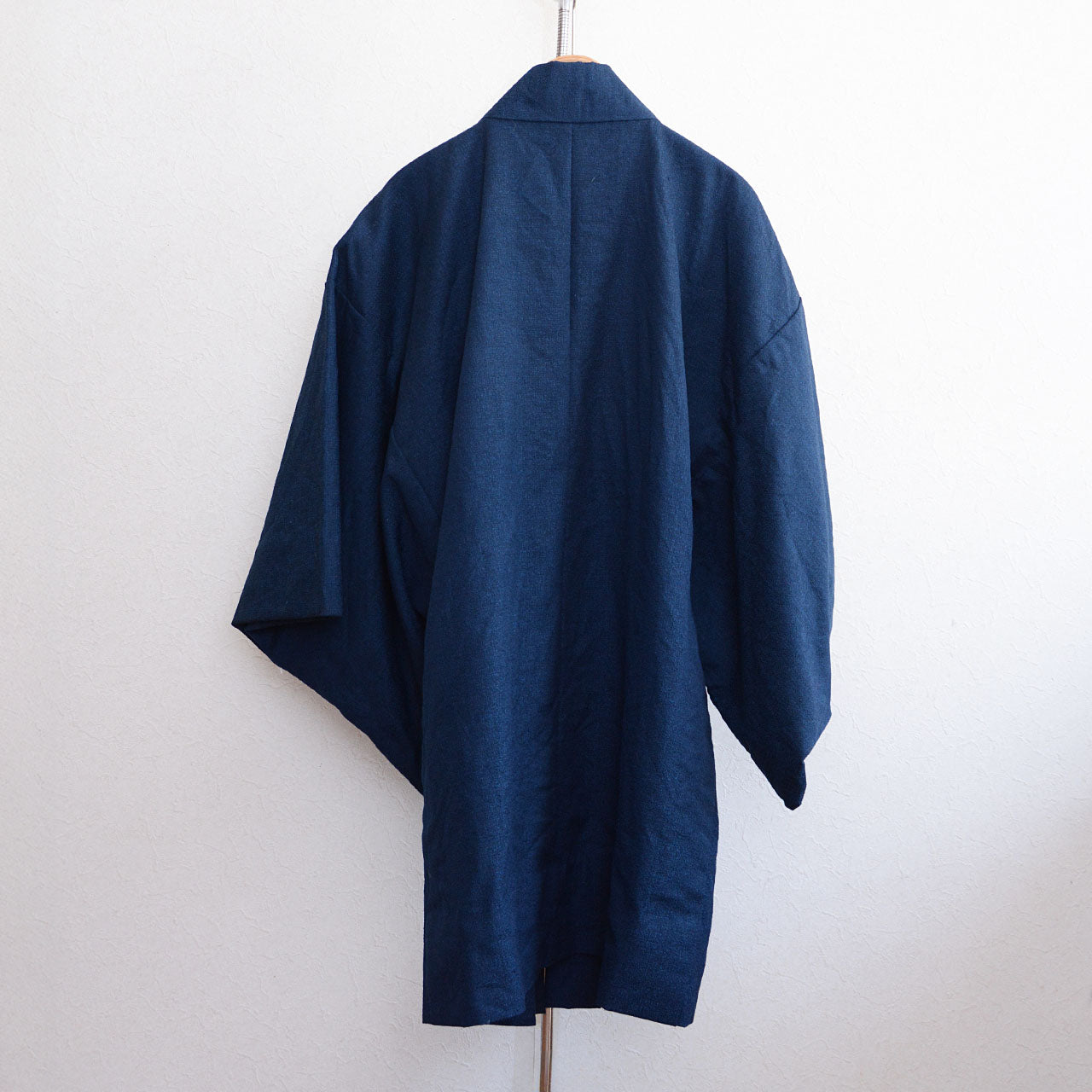 Vintage Japanese Men's Haori Kimono | Blue Mix Fabric | Showa Era | Easy Styling with T-Shirts & Wide Pants