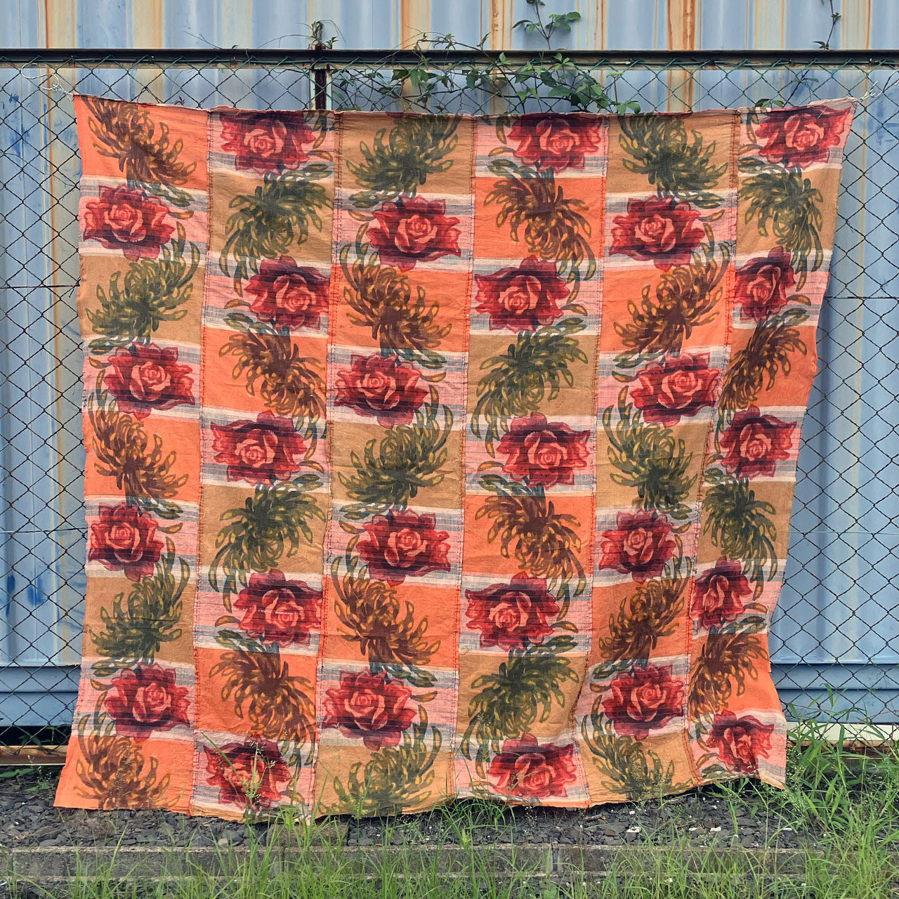 hand-unstitched futon cover textile from Japan