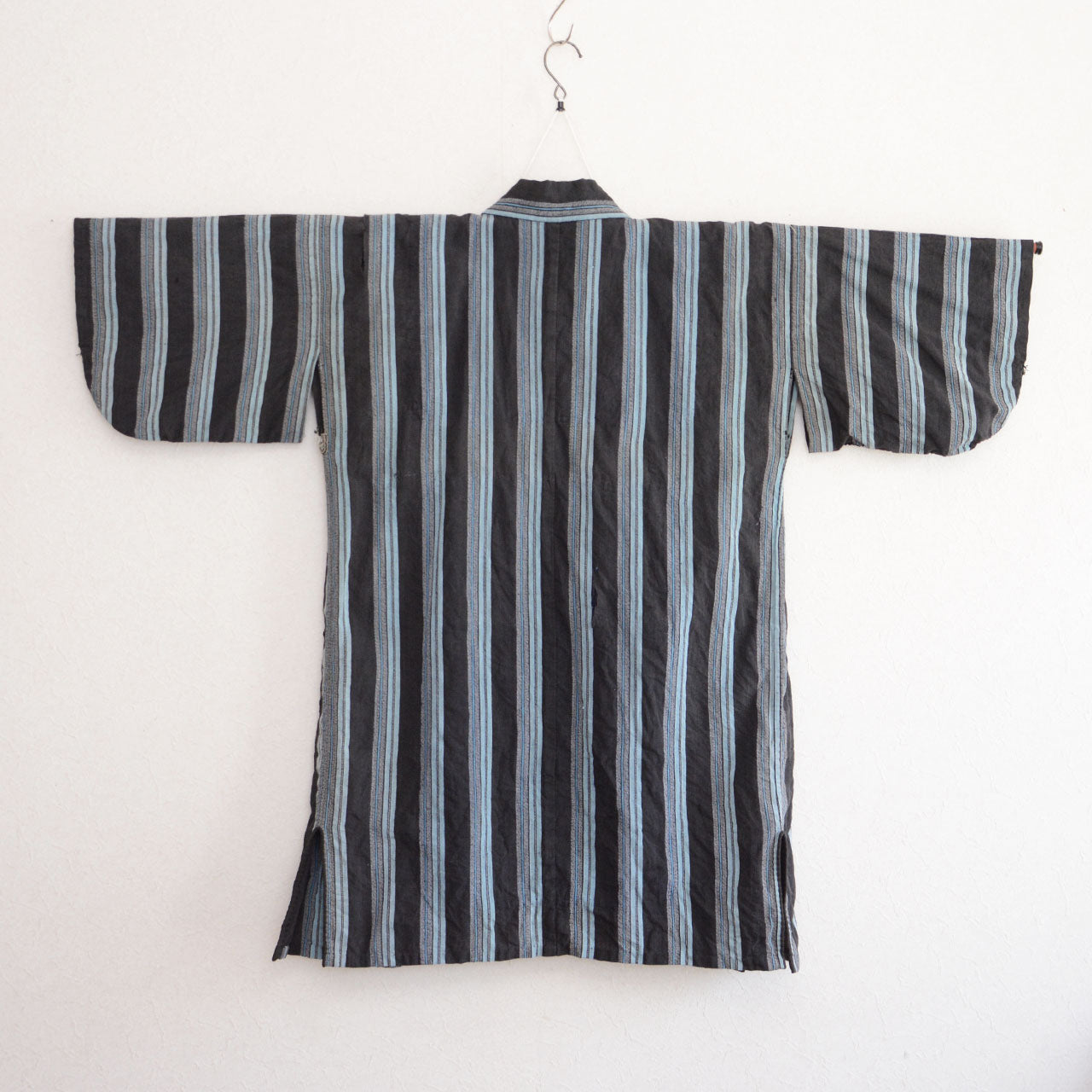 rare long-length noragi jacket with black stripes