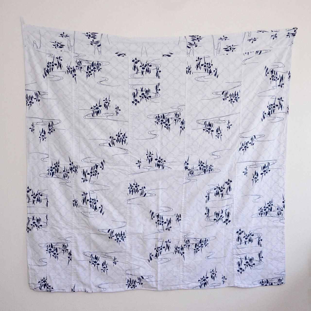 Soft textured Japanese vintage cotton patchwork fabric
